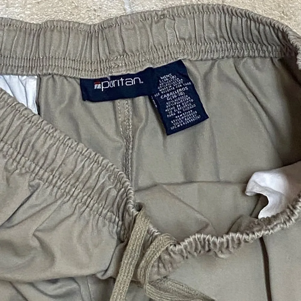 ‼️FINAL ‼️Puritan Men's Athletic Drawstring Shorts - Taupe Size L (36-38)